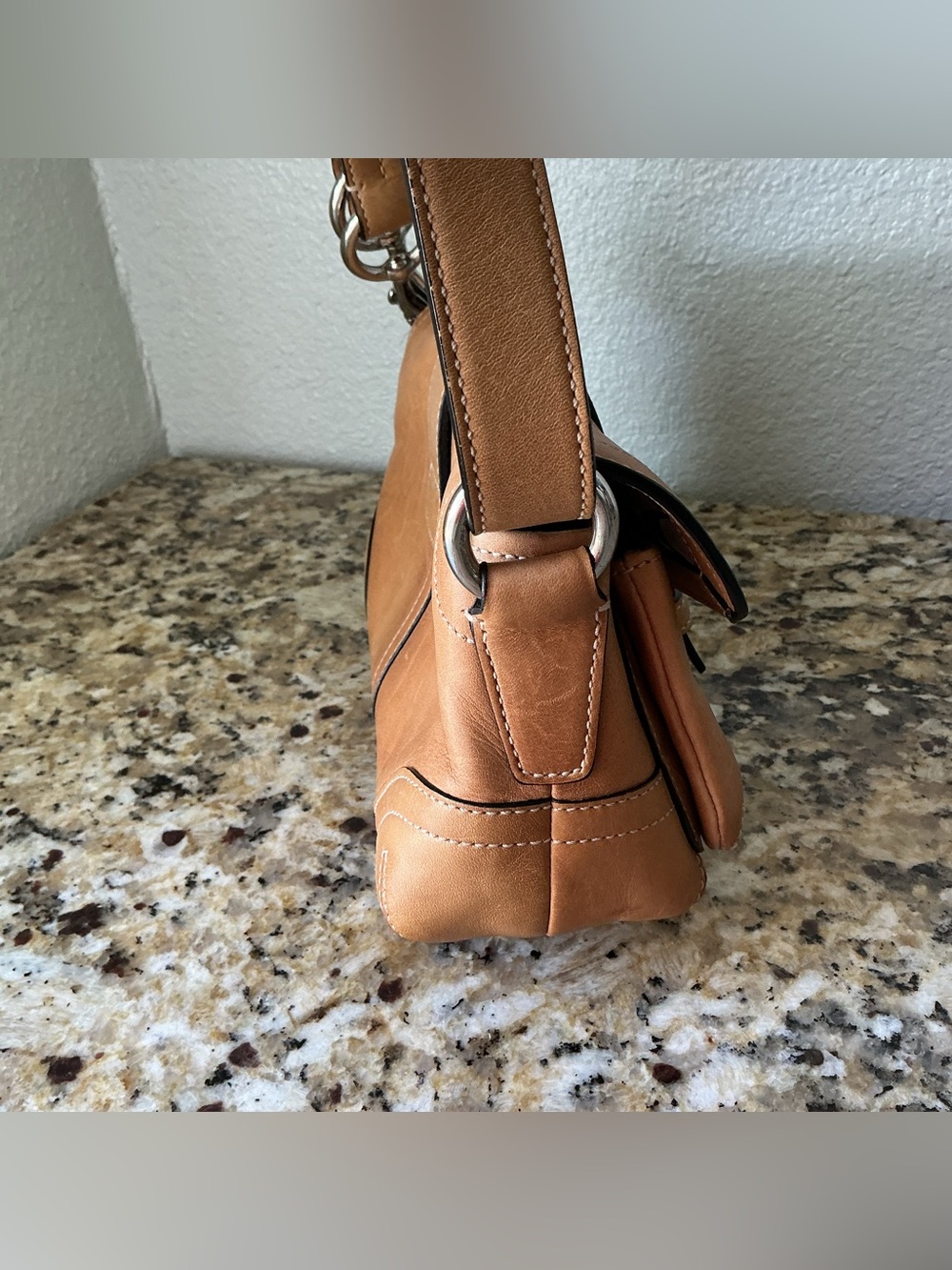 Coach Leather Soho Double Pocket Shoulder Bag - Picture 8 of 9